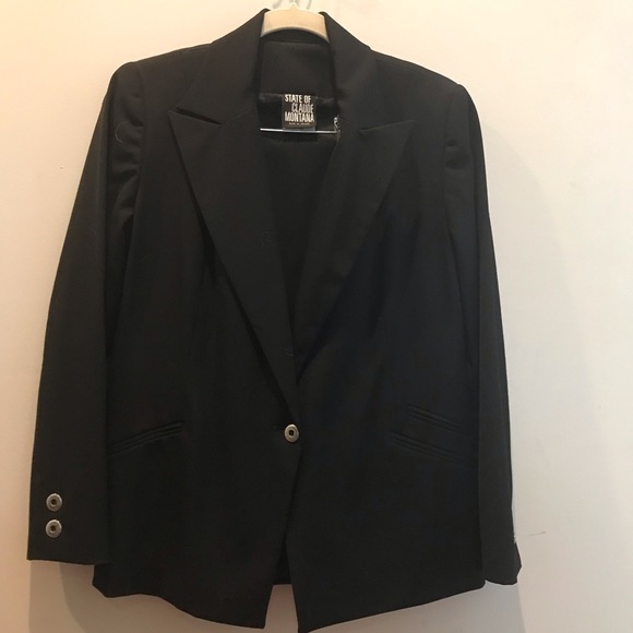 Claude Montana lightweight wool pantsuit. - Picture 1 of 6